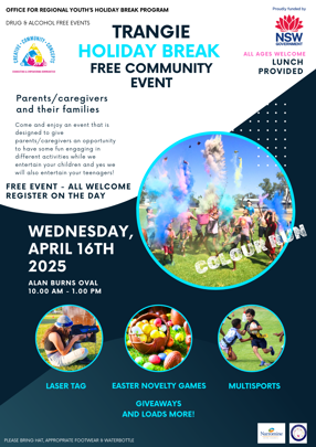 Trangie Colour Run School Holiday Activity